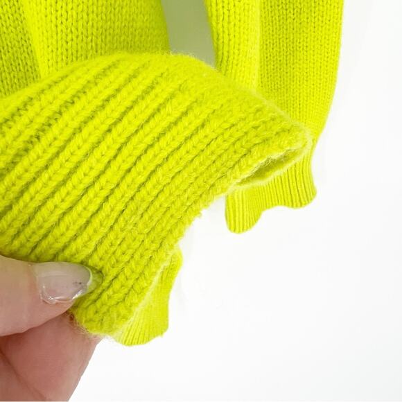 ZARA Ruffle Tunic Sweater M/L Green - Picture 6 of 10